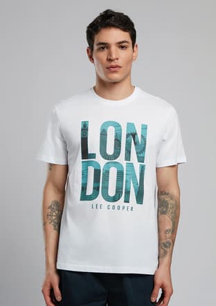 252 Lcm 242040 Erkek Beyaz O Yaka T-shirt - 1