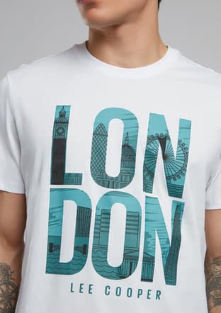 252 Lcm 242040 Erkek Beyaz O Yaka T-shirt - 3