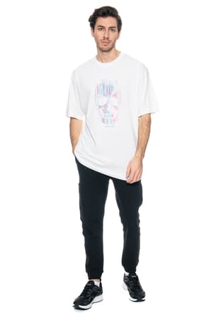 23Yjeeo04068 Erkek Beyaz Bisiklet Yaka T-shirt - 1