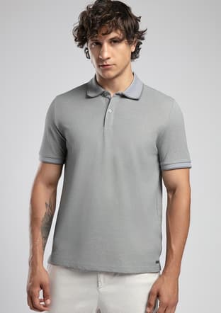 252 Lcm 242016 Erkek Gri Polo Yaka T-shirt - 2