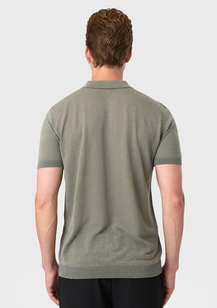 B35S40026 Erkek Yeşil Triko T-shirt - 2