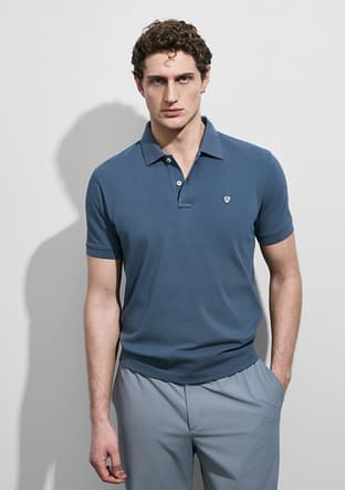 111040230 Erkek Antrasit Polo Yaka T-shirt - 1