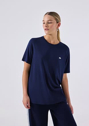 6Sf5037 Kadın Çok Renkli Bisiklet Yaka T-shirt - 3