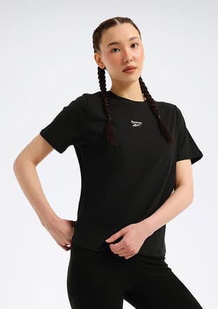 A10220405207010 Kadın Siyah Kısa Kol T-shirt - 2