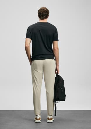 111020320 Erkek Siyah Baskılı T-shirt - 2
