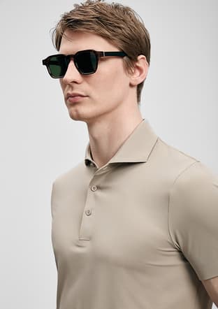 111040240 Erkek Kahverengi Polo Yaka T-shirt - 3
