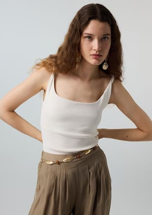 Is1260070247 Kadın Beyaz Basic T-shirt - 2