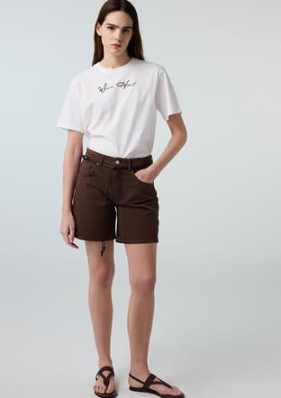 Is1260070245 Kadın Beyaz Basic T-shirt - 2