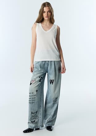 Ts1260070137 Kadın Beyaz Basic T-shirt - 2