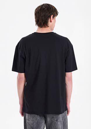262 Lcm 242050 Erkek Siyah O Yaka T-shirt - 2
