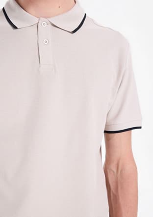 262 Lcm 242024 Erkek Bej Polo Yaka T-shirt - 3