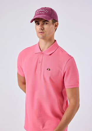 6Sm5044 Erkek Pembe Polo Yaka T-shirt - 2