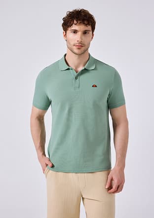 6Sm5044 Erkek Yeşil Polo Yaka T-shirt - 1
