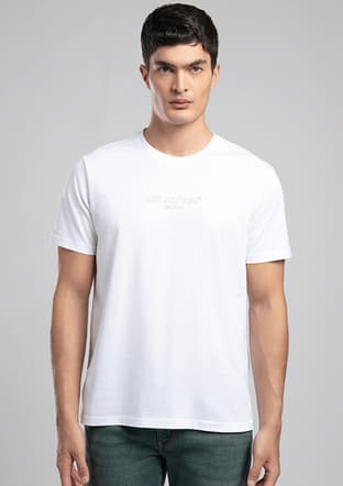 262 Lcm 242008 Erkek Beyaz O Yaka T-shirt - 1