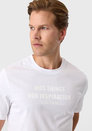 Bts1006800000 Erkek Beyaz Bisiklet Yaka T-shirt - 3