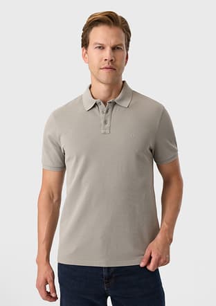 B35S10018 Erkek Yeşil Polo Yaka T-shirt - 2