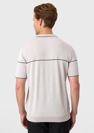 B35S40021 Erkek Gri Triko T-shirt - 2