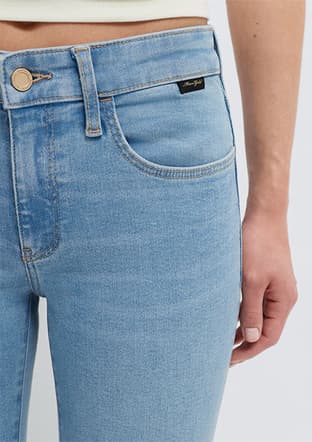 M10497A1551 Kadın Mavi Jean Pantolon - 3