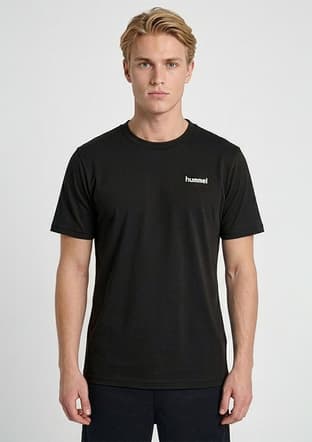 912365-2001 Erkek Siyah Baskılı T-shirt - 1