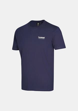 912362-7459 Erkek Mavi Baskılı T-shirt - 1
