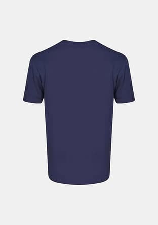 912362-7459 Erkek Mavi Baskılı T-shirt - 2
