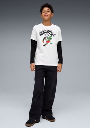 63451202 Erkek Çocuk Beyaz Baskılı T-shirt - 3