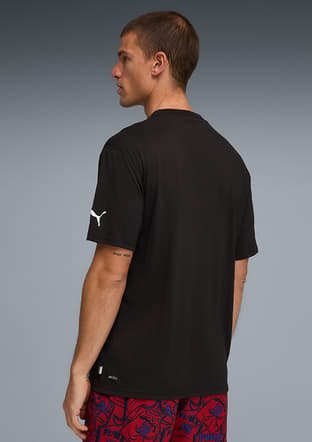 69226201 Erkek Siyah Baskılı T-shirt - 2