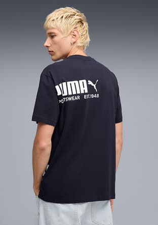 69216916 Erkek Lacivert Baskılı T-shirt - 2