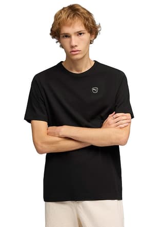 69570301 Erkek Siyah Baskılı T-shirt - 1