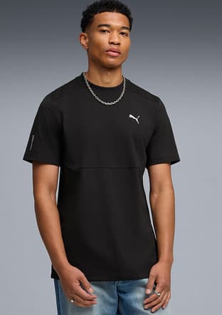 69218001 Erkek Siyah Baskılı T-shirt - 1