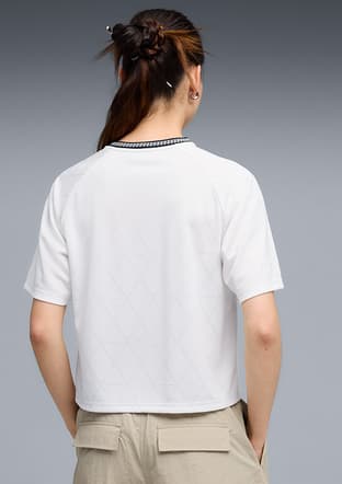 69186002 Kadın Beyaz Baskılı T-shirt - 2