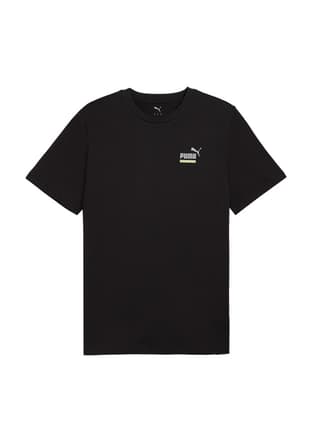 69178001 Erkek Siyah Baskılı T-shirt - 1