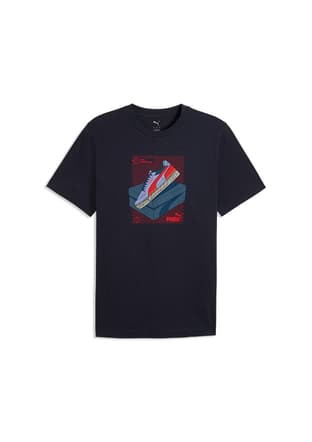 69177716 Erkek Lacivert Baskılı T-shirt - 1
