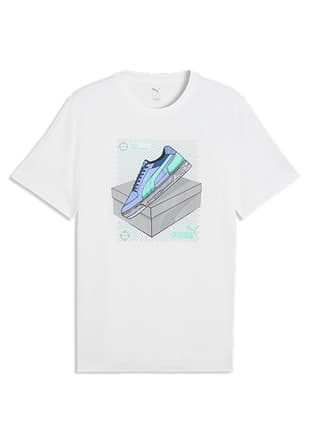 69177702 Erkek Beyaz Baskılı T-shirt - 1