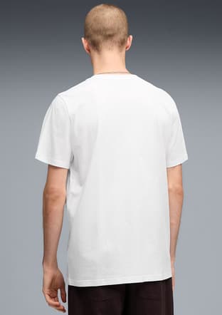 63489702 Erkek Beyaz Baskılı T-shirt - 2