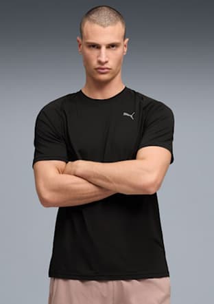 52854001 Erkek Siyah Baskılı T-shirt - 1