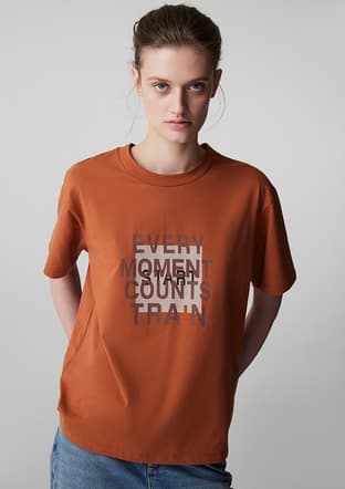 Is1260070050 Kadın Turuncu Basic T-shirt - 1