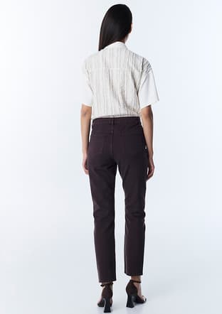 Ts1260018027 Kadın Kahverengi Jean Pantolon - 3