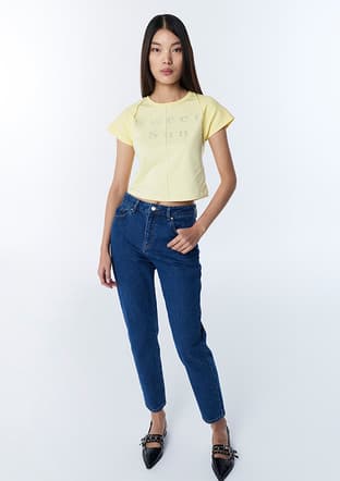 Ts1260018026 Kadın Lacivert Jean Pantolon - 1