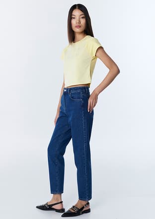 Ts1260018026 Kadın Lacivert Jean Pantolon - 2