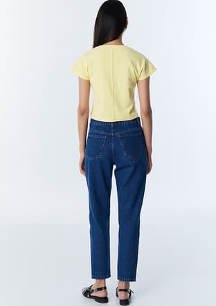 Ts1260018026 Kadın Lacivert Jean Pantolon - 3