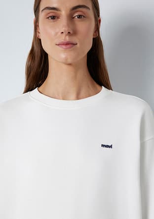 M1S10366-70057 Kadın Beyaz Sweatshirt - 3