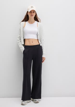 M1011156-900 Kadın Siyah Pantolon - 1