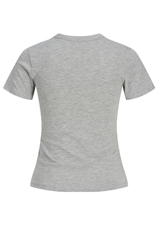 12290744 Kadın Gri Bisiklet Yaka T-shirt - 2