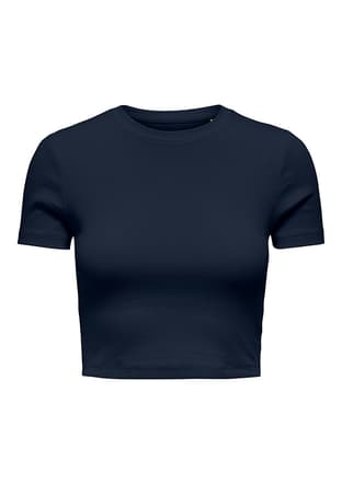 15311891 Kadın Siyah Bisiklet Yaka T-shirt - 1