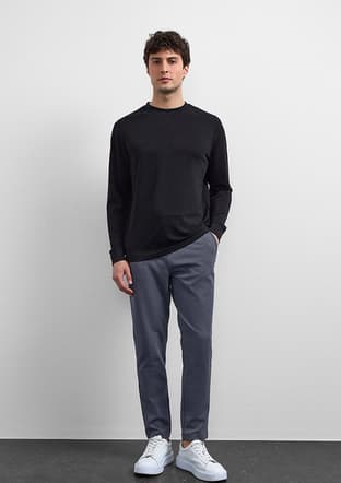 B35W12033 Erkek Siyah Sweatshirt - 3