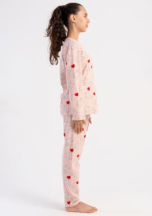 5071990001 Kız Çocuk Kahverengi Pijama - 2