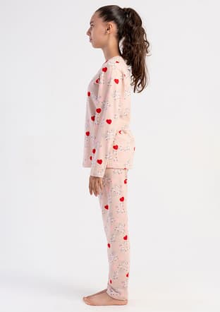 5071990001 Kız Çocuk Kahverengi Pijama - 3