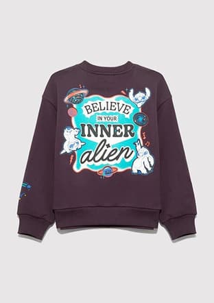 M7S10161-70635 Kız Çocuk Çok Renkli Sweatshirt - 2