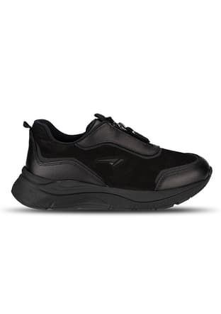 Monet-G Zenne Spor A Kadın Siyah Sneaker - 1